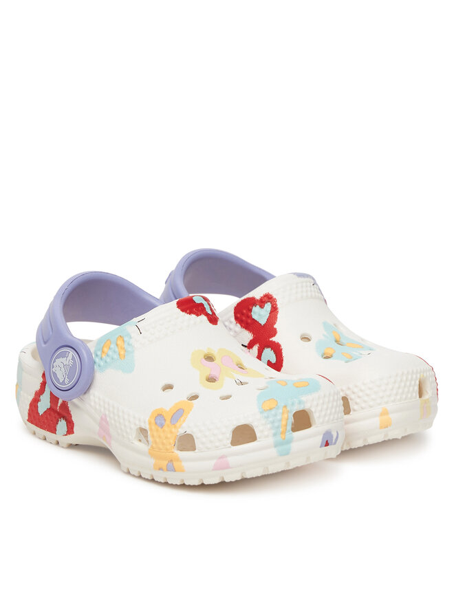 Crocs Чехли Crocs Classic Butterfly Graphic Clog T 211263 Бял