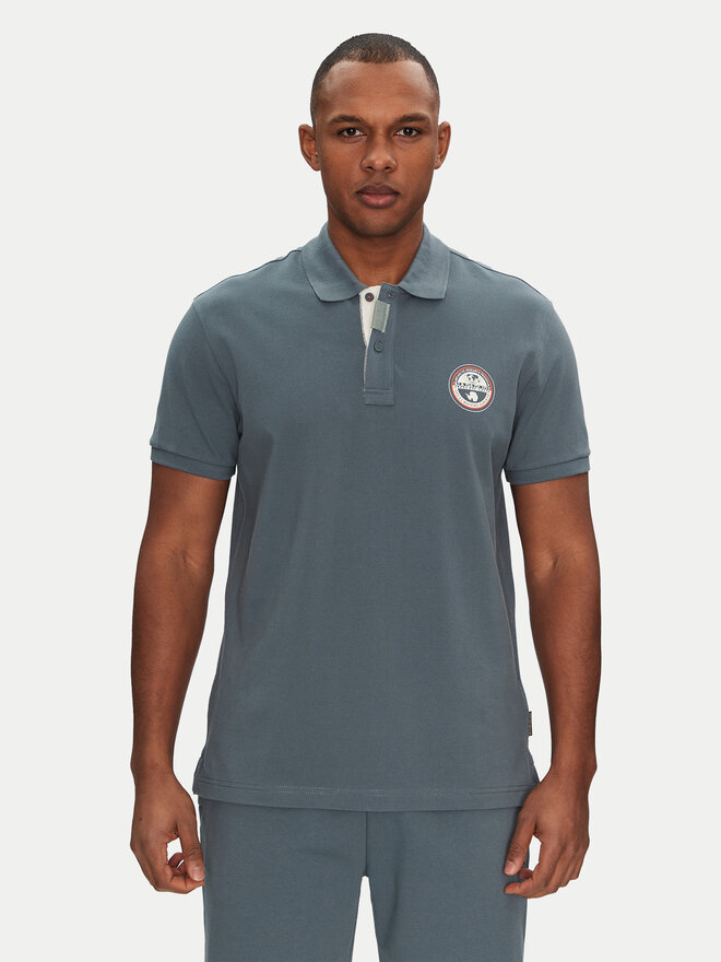 Napapijri Napapijri Poloshirt E-Clanis NP0A4ID3G1Y1 Blau Regular Fit