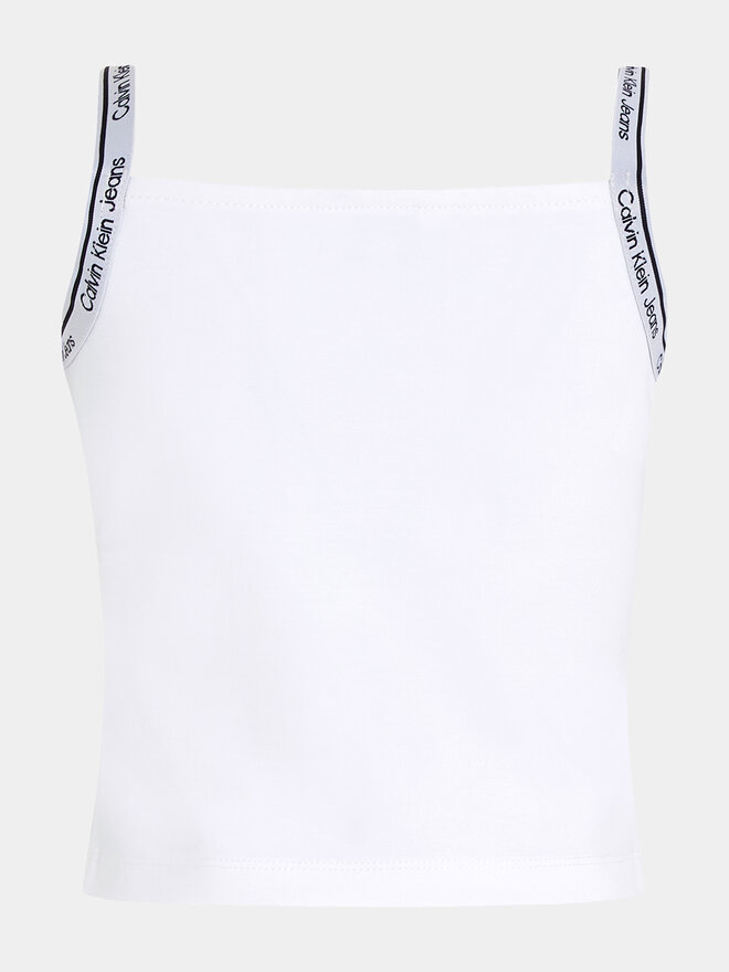 Calvin Klein Jeans Calvin Klein Jeans Top Logo Tape IG0IG02436 Weiß Slim Fit