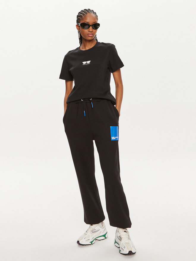 KARL LAGERFELD KARL LAGERFELD Camiseta 245W1717 Negro Regular Fit