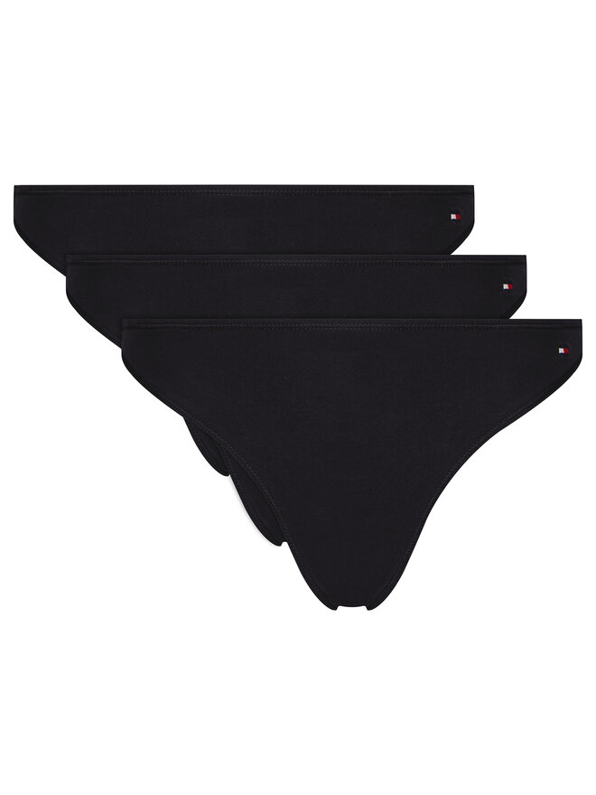 Tommy Hilfiger Tommy Hilfiger Set 3 parov spodnjih hlačk UW0UW05753 Črna