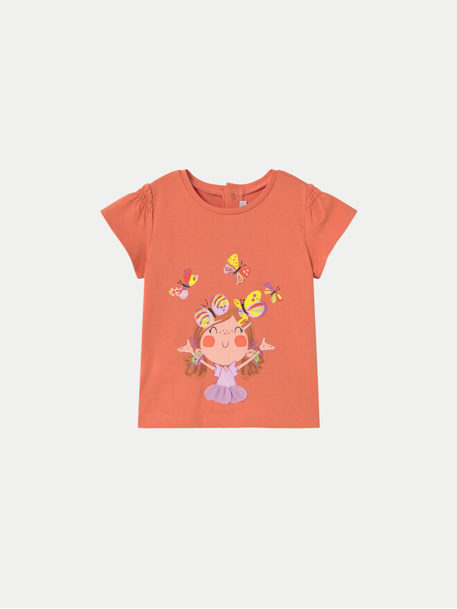 Mayoral Mayoral T-Shirt 1049 Πορτοκαλί Regular Fit