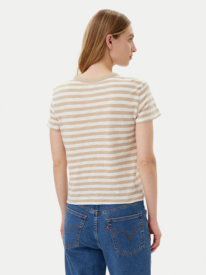Gap Gap Marškinėliai 723661-01 Smėlio Regular Fit