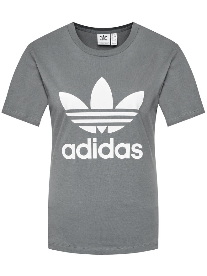adidas adidas Футболка adicolor Classics Trefoil GN2903 Сірий Regular Fit