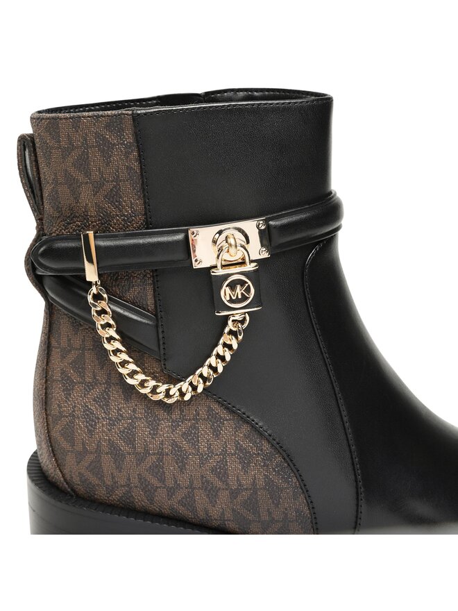 MICHAEL Michael Kors Ботильйони MICHAEL Michael Kors Hamilton Flat Bootie 40F3HAME6L Чорний