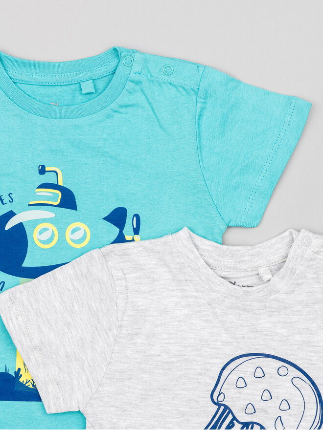 Zippy Zippy Σετ 2 T-Shirts ZBBAP0303 23016 Έγχρωμο Regular Fit