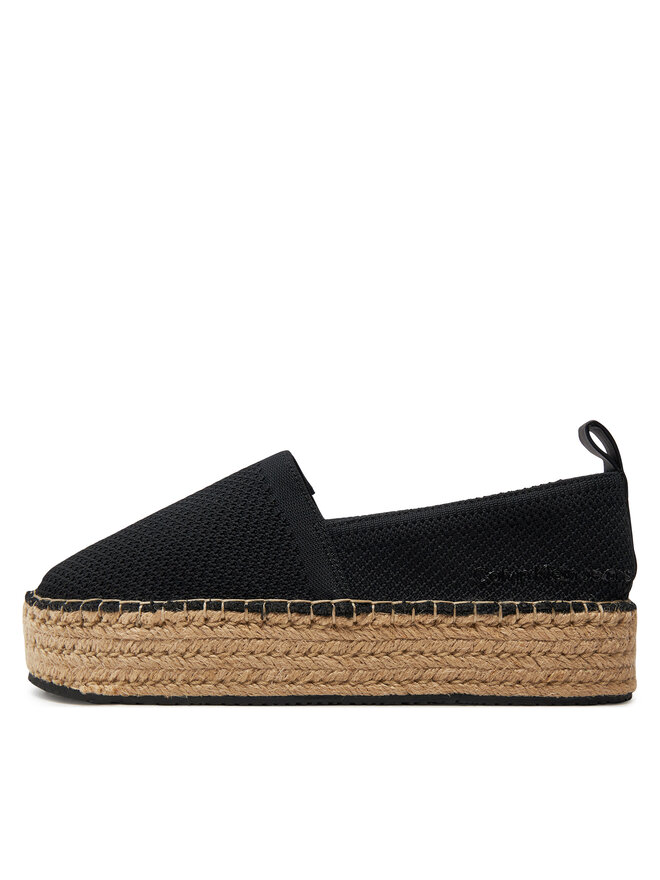 Calvin Klein Jeans Еспадрили Calvin Klein Jeans Platform Espadrille Uc YW0YW01377 Черен