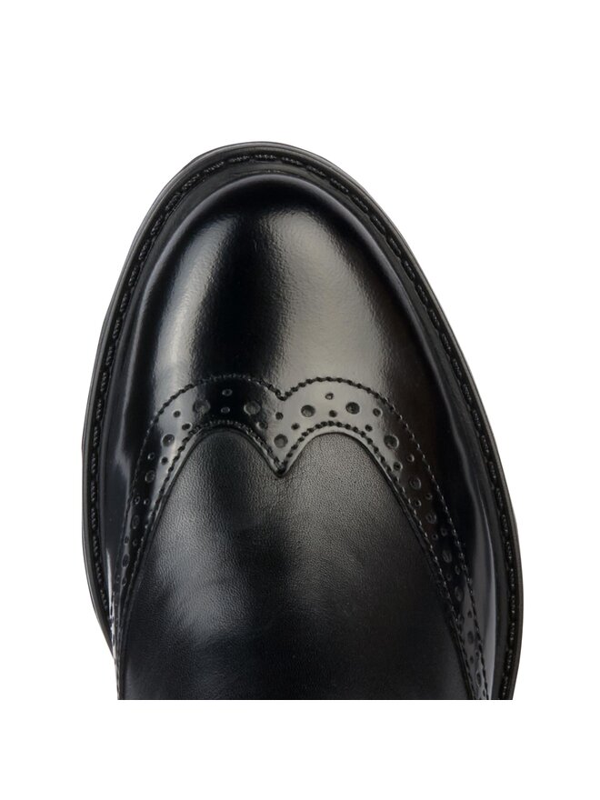 Geox Kozačky ve vojenském stylu Geox D Walk Pleasure D36TGH 04948 C9999 Černá