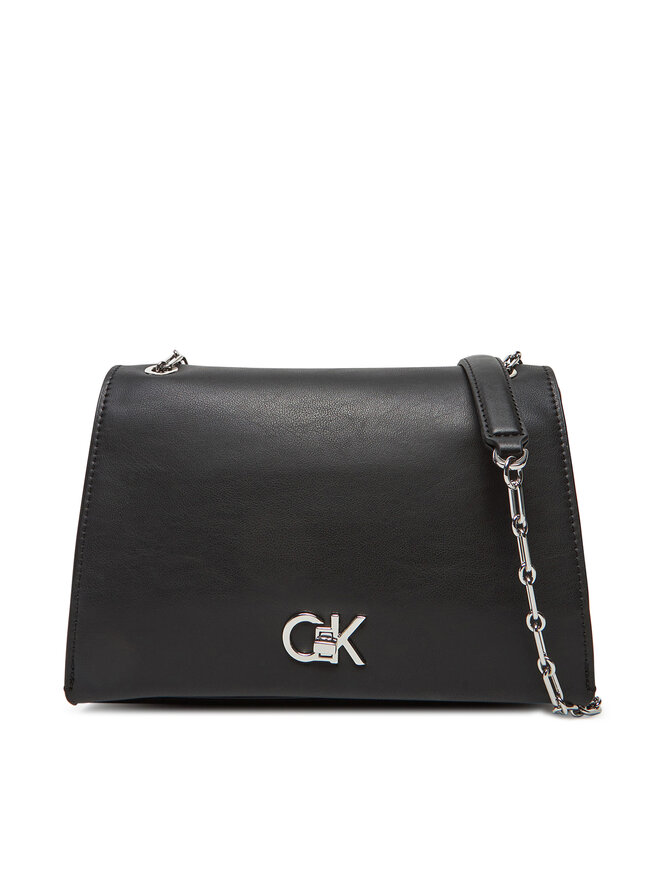 Calvin Klein Τσάντα Calvin Klein Re-Lock Medium Chain LV04F3104G Μαύρο