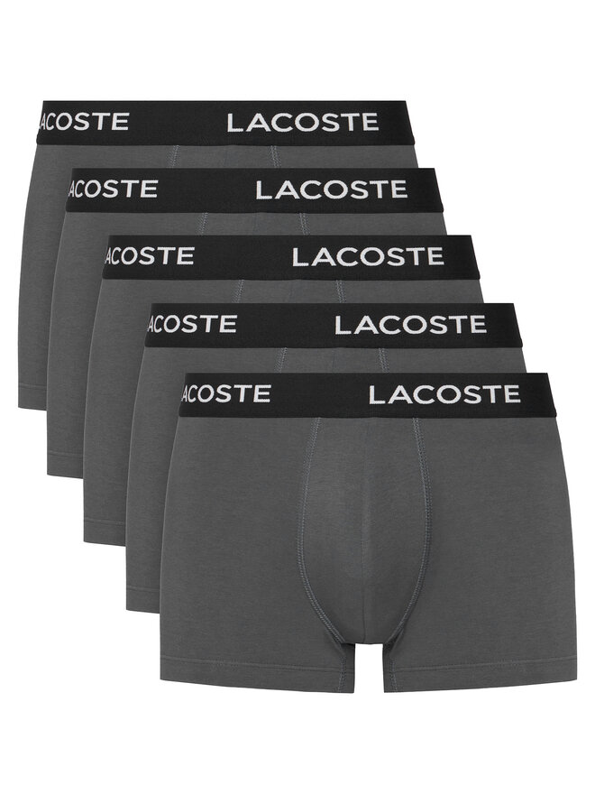 Lacoste Lacoste Набір з 5 пар боксерів 5H1292 Сірий