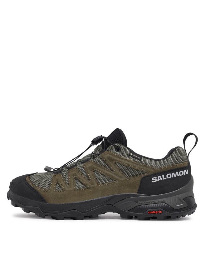 Salomon Scarpe da trekking Salomon X Ward Leather GORE-TEX L47182200 Verde
