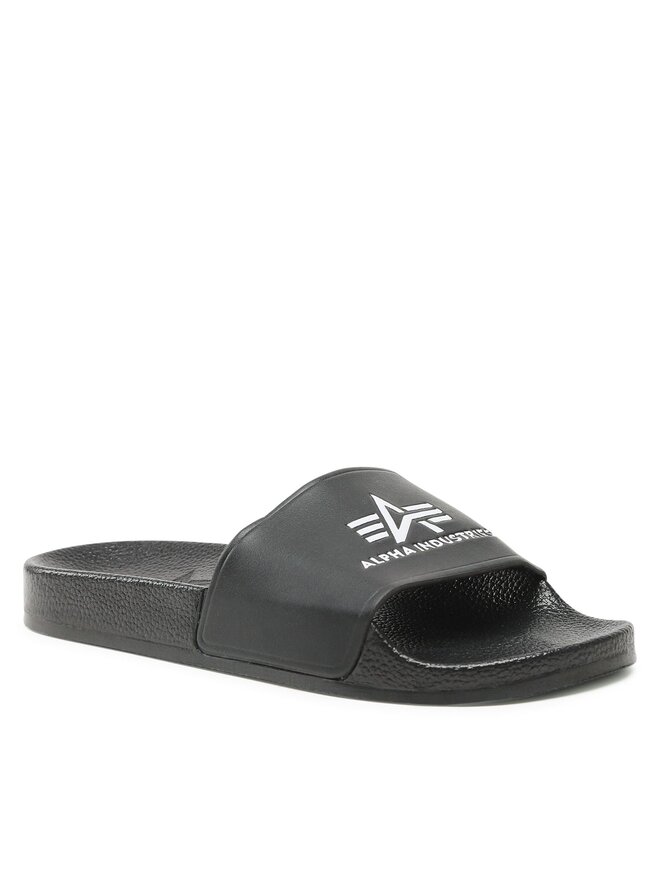 Alpha Industries Klapki Alpha Industries Slider 106956 Czarny