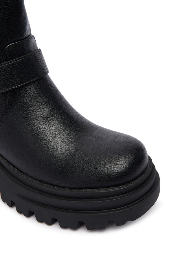 Buffalo Stiefeletten Buffalo Bravr Biker Lo 1220067 Schwarz