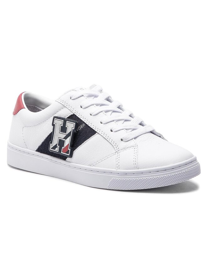 Sneakers Tommy Hilfiger Tommy Playful Badge Sneaker FW0FW03996 Blanc chaussures