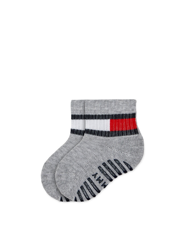 Tommy Hilfiger 2er-Set hohe Kindersocken Tommy Hilfiger 701226500 Grau