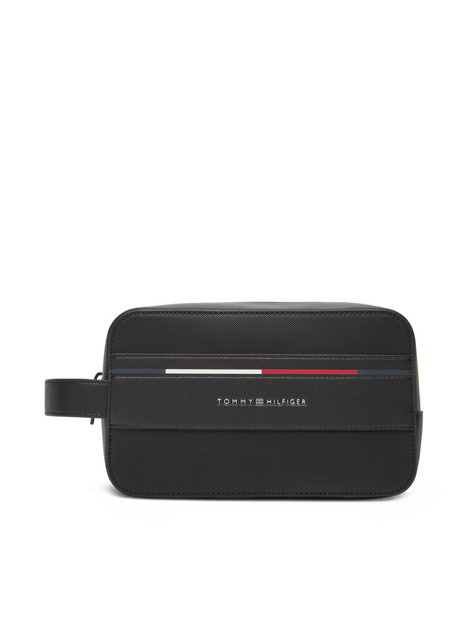 Tommy Hilfiger Smink táska Tommy Hilfiger Th Foundation Washbag AM0AM13235 Fekete
