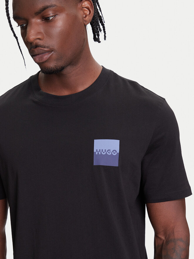 HUGO HUGO Camiseta Dapusi 50544458 Negro Regular Fit