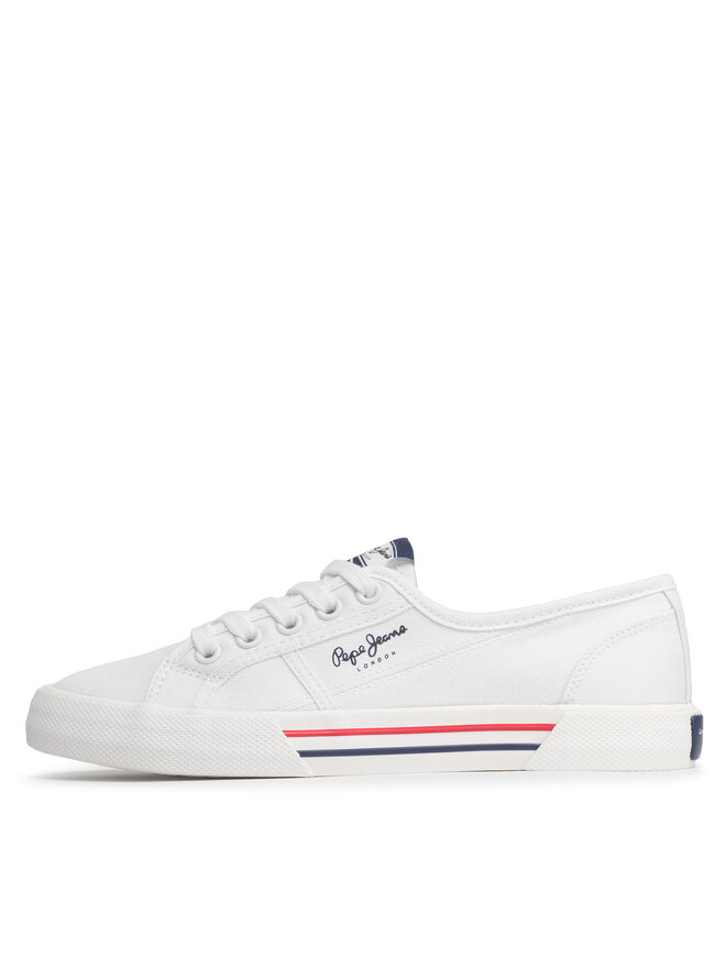 Pepe Jeans Tenisky Pepe Jeans Brady W Basic PLS31287 Biela