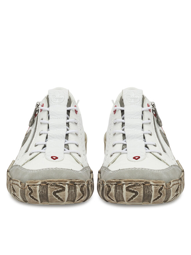 Rieker Sneakersy Rieker L0355-80 Biela