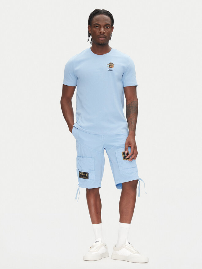 Aeronautica Militare Aeronautica Militare Camiseta 251TS2391J592 Celeste Regular Fit