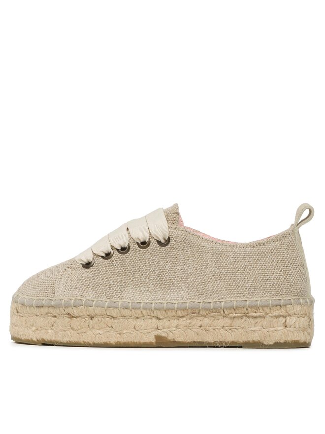 Manebi Espadrilles Manebi Lace-Up Espadrilles O 7.1 E0 Beige