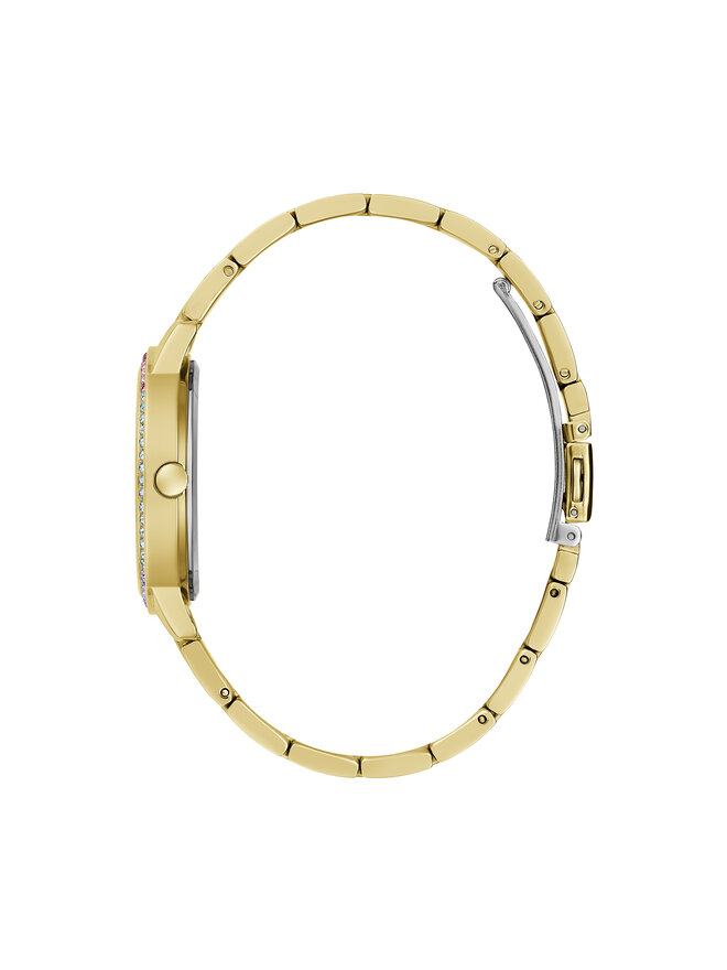 Guess Ρολόι Guess Three Of Hearts GW0657L2 Χρυσό