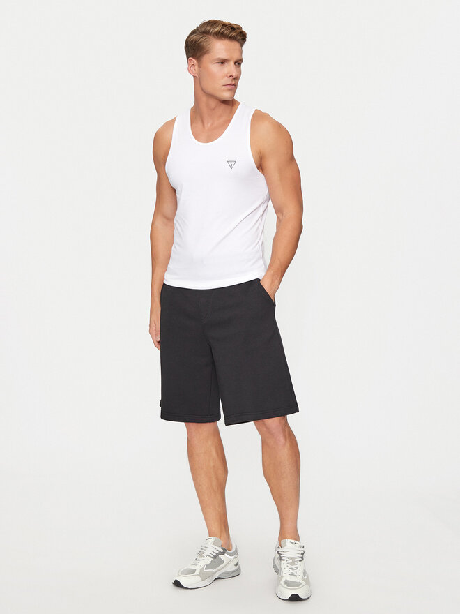 Guess Guess Tank top marškinėliai U97M02 KCD31 Balta Regular Fit