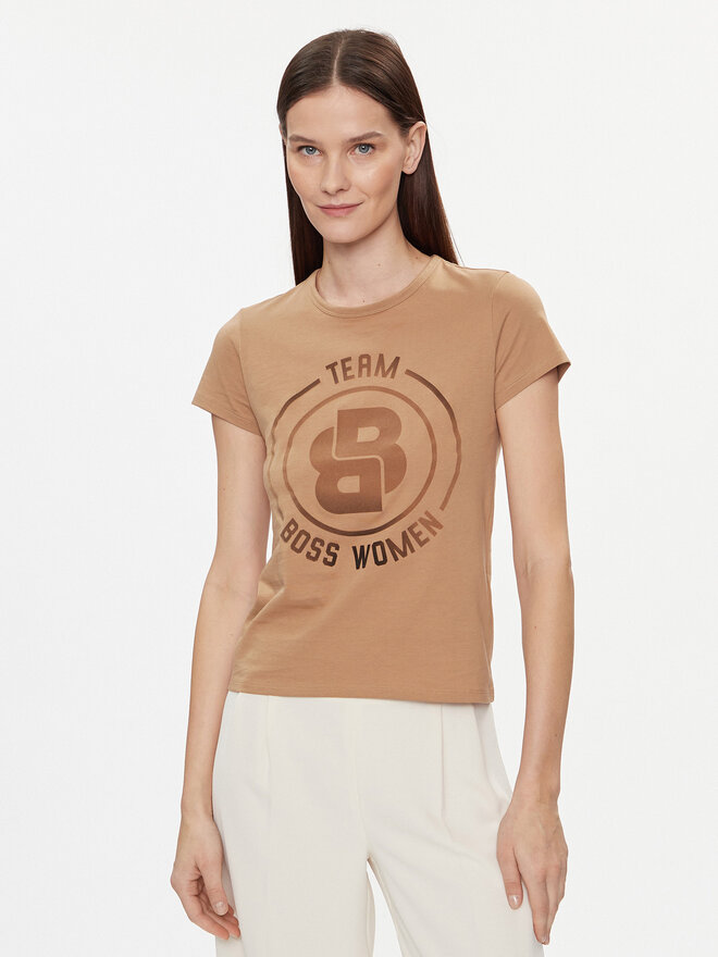BOSS Boss T-Shirt 50514738 Beige Regular Fit