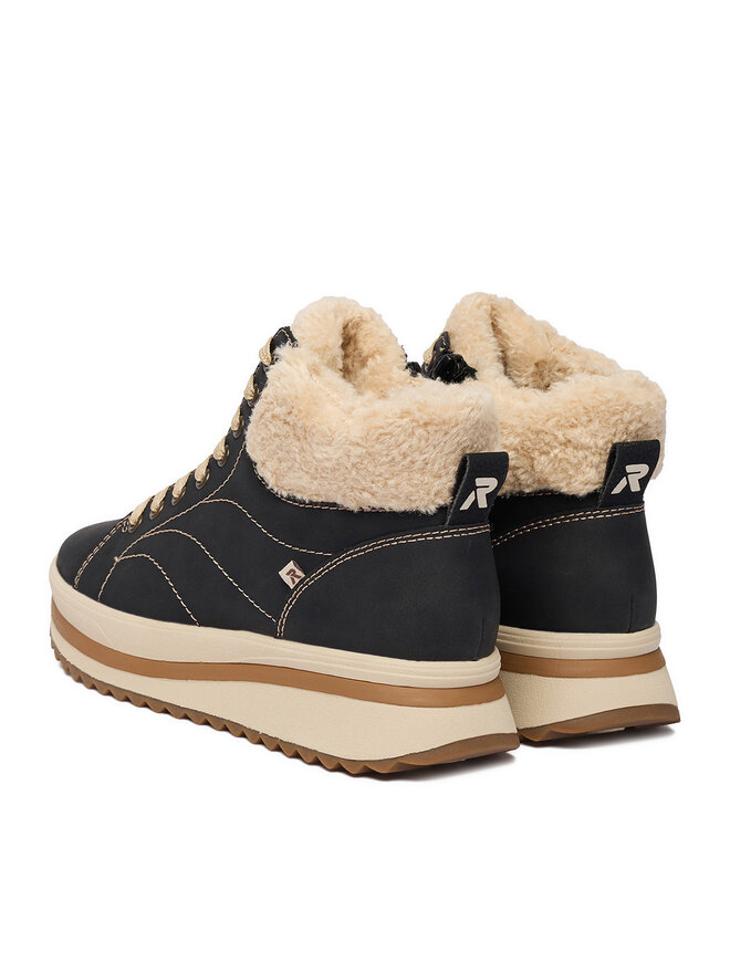 Rieker Schnürschuhe Rieker CEO-W3873-01 Schwarz
