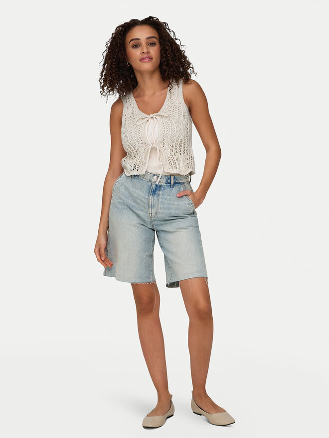 ONLY ONLY Marškinėliai Lizzy 15343882 Smėlio Regular Fit