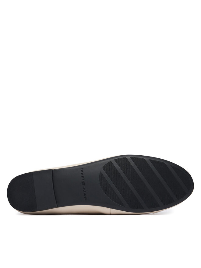 Tommy Hilfiger Ballerinas Tommy Hilfiger Hilfiger Smooth Lthr Ballet FW0FW09241 Écru