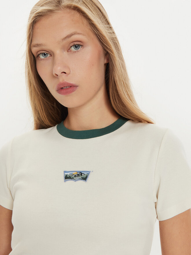 Levi's® Levi's® Marškinėliai Essential Sporty A8798-0014 Écru Slim Fit