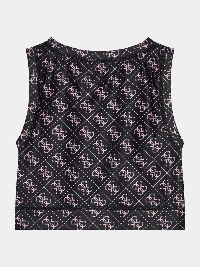 Guess Guess Τοπ J4RI36 MC01P Μαύρο Slim Fit