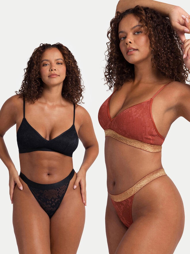 Dorina Dorina Set 2 modrčkov bralette Vera FXBR0023ME028 Pisana