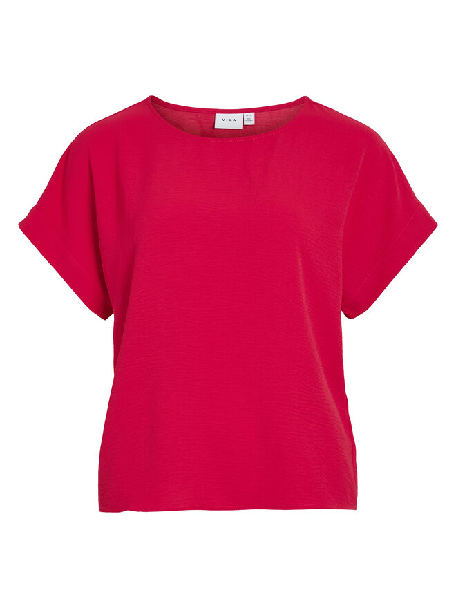 Vila Vila Camiseta Josa 14101663 Rosa Regular Fit
