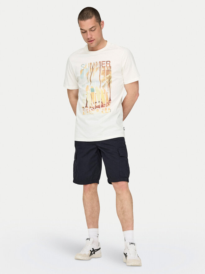 Only & Sons Only & Sons Camiseta Magdy 22029454 Blanco Regular Fit