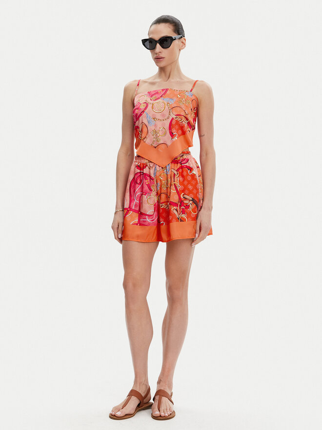 Guess Guess Топ E5GH02 WH4V0 Оранжевий Regular Fit