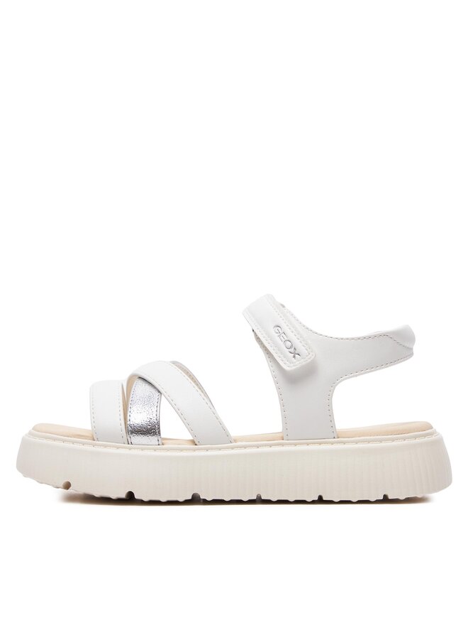 Geox Basutės Geox J Sandal Kodette Gir J45DBI 0BCBN C0007 S Balta