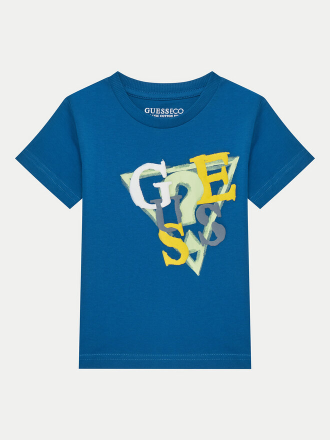 Guess Guess Marškinėliai N5GI10 K8HM4 Mėlyna Regular Fit