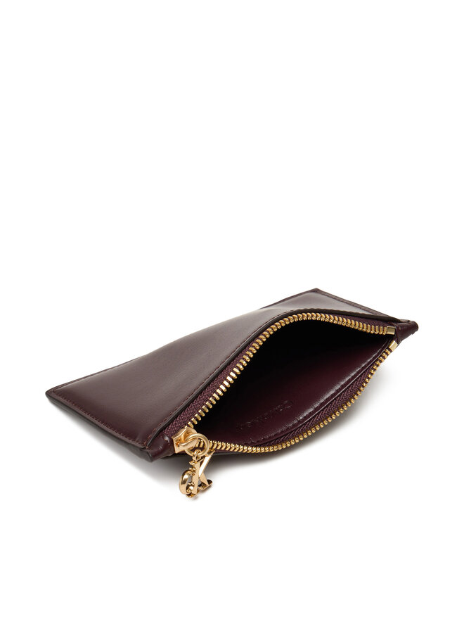Calvin Klein Kreditkartenetui Calvin Klein Ck Zip Cardcase 6Cc LV04F1076G Dunkelrot