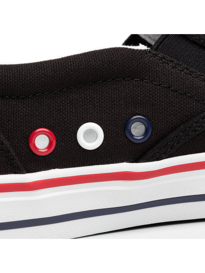 Tommy Jeans Sneakers aus Stoff Tommy Jeans Textile Slip On EM0EM00002 Schwarz