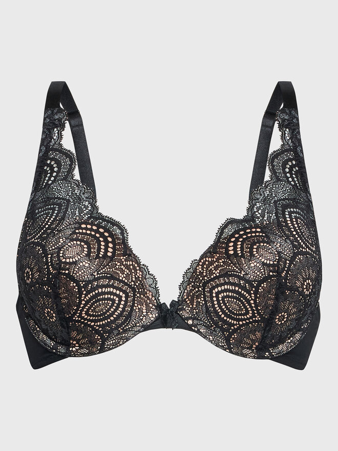 Wonderbra Wonderbra Σουτιέν Push-up WB000BHP Μαύρο