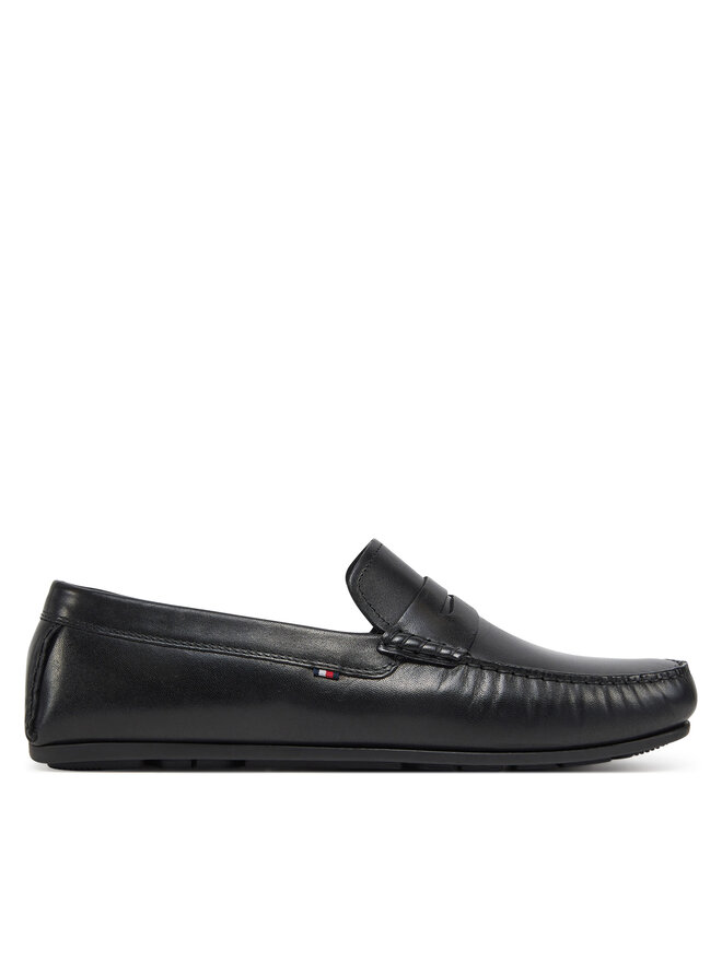 Tommy Hilfiger Mokasīni Tommy Hilfiger Corpoarte Hilfiger Lth Driver FM0FM04810 Melns