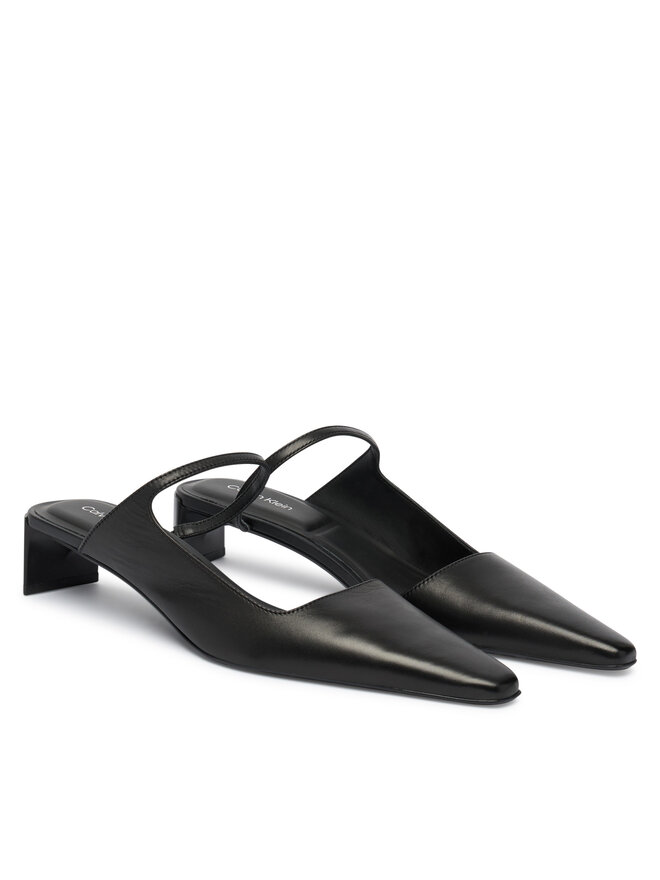 Calvin Klein Pantoletten Calvin Klein Set Back Heel Pump Lth HW0HW02801 Schwarz