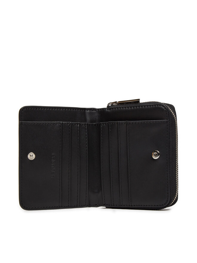Calvin Klein Kleine Damen Geldbörse Calvin Klein Ck Must Md Zip Around K60K612355 Schwarz