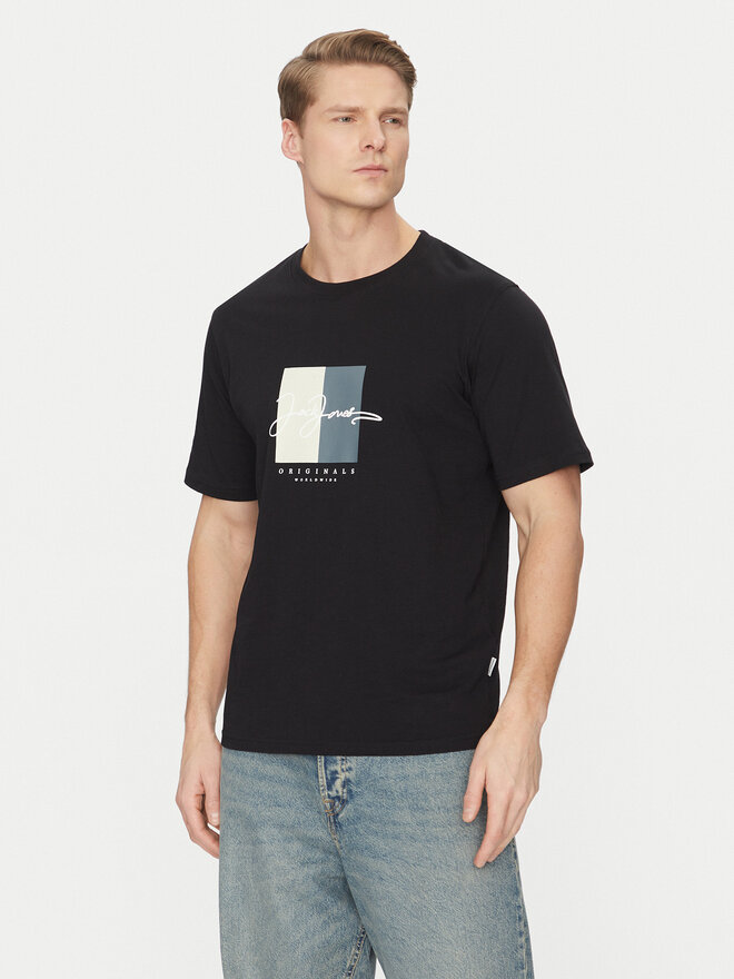 Jack&Jones Jack&Jones Marškinėliai Frederiksberg 12278266 Juoda Regular Fit