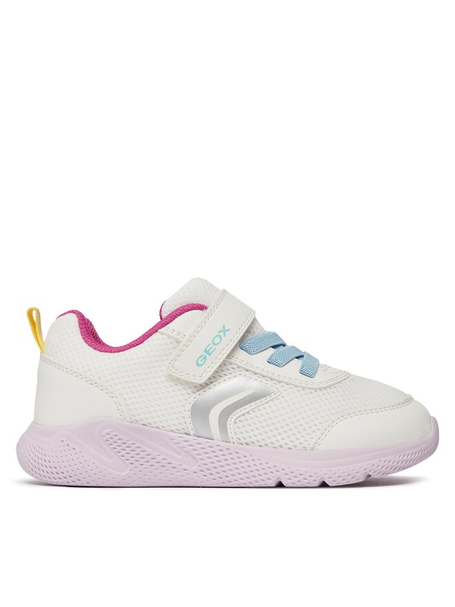 Geox Sneakersy Geox J Sprintye Girl J36FWB 01454 C0653 S Biały