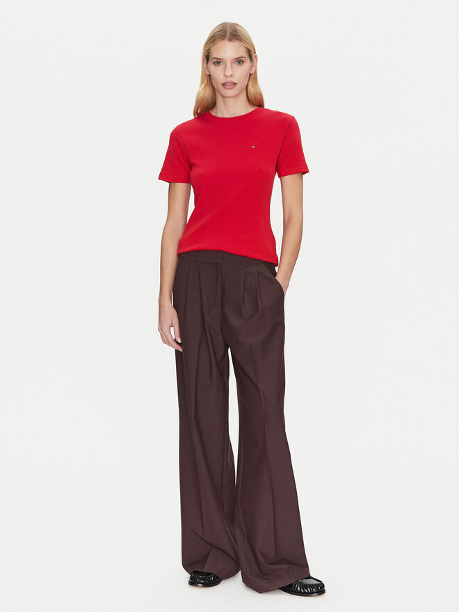 Tommy Hilfiger Tommy Hilfiger Marškinėliai New Cody WW0WW40587 Raudona Slim Fit