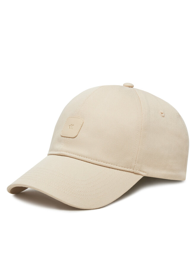 Calvin Klein Jeans Cappellino Calvin Klein Jeans Mono Leather Patch Twill Cap LV04K5052G Beige