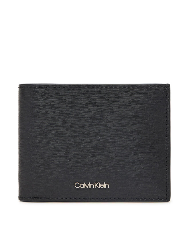 Calvin Klein Portfel męski Calvin Klein Epi Ck Bifold 5Cc W/Coin K50K512925 Czarny